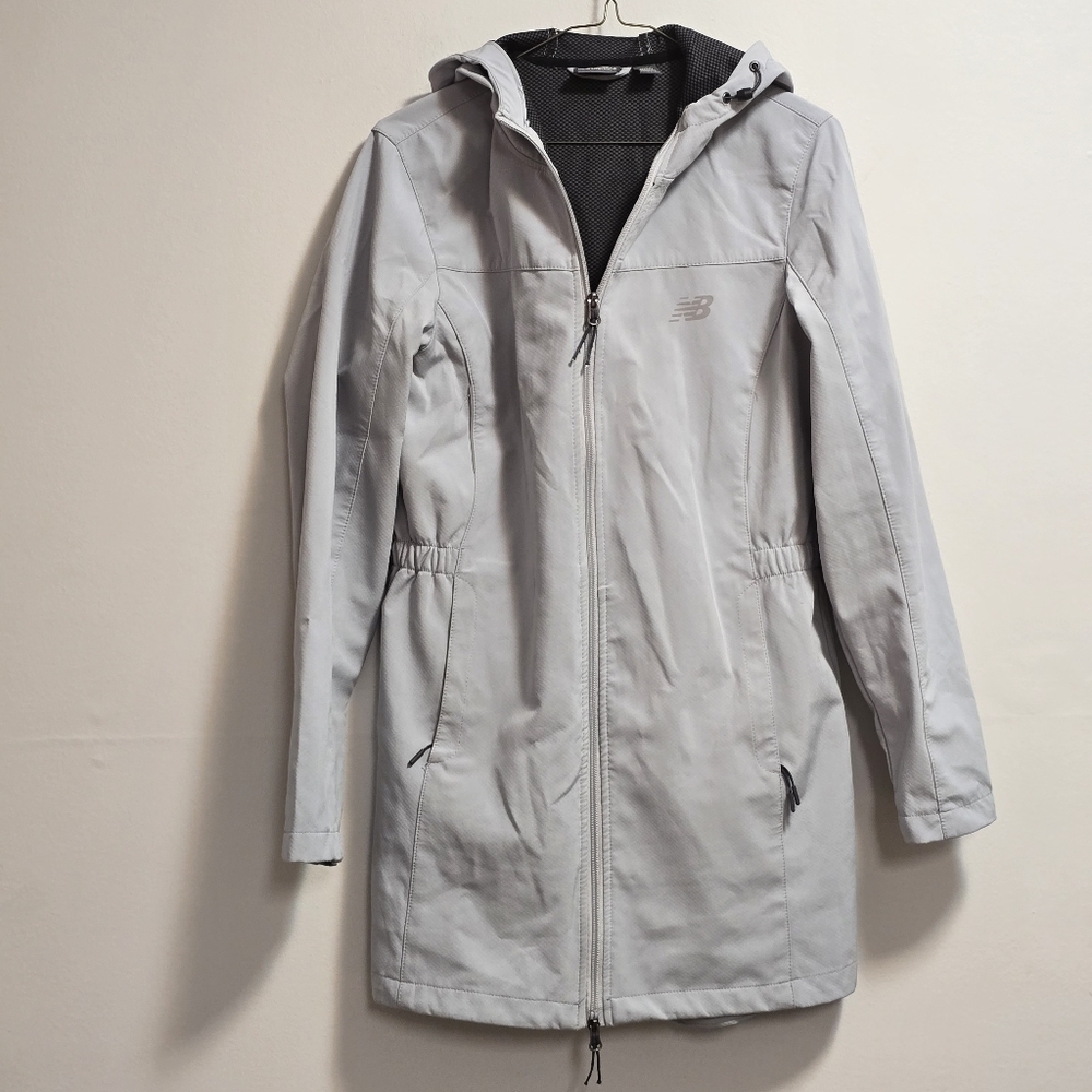 New Balance Weatherproof Hoodie Light Gray Utility Jacket
